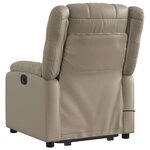 vidaXL Fauteuil inclinable de massage Cappuccino Similicuir