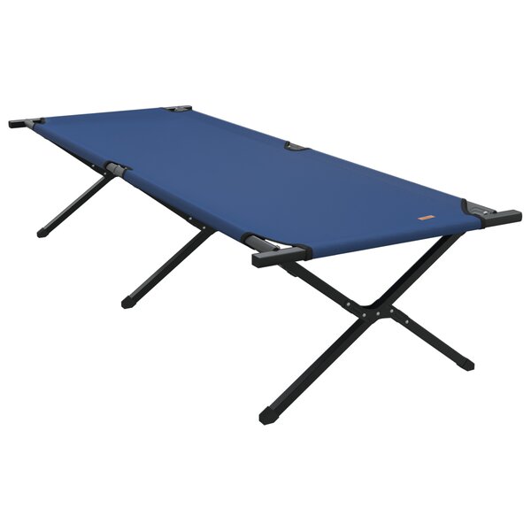 vidaXL Lit de soleil pliant avec sac de transport en tissu Oxford 600D bleu