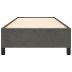 vidaXL Cadre de lit Gris foncé 100 x 200 cm Velours