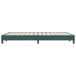 vidaXL Cadre de lit sans matelas vert foncé 140x220 cm velours