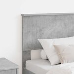 vidaXL Tête de lit Gris béton 80 cm Bois d'ingénierie