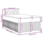 vidaXL Sommier à lattes de lit et matelas Vert foncé 120x200cm Velours