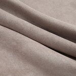 vidaXL Rideaux occultants avec anneaux en métal 2 Pièces Taupe 140x225 cm