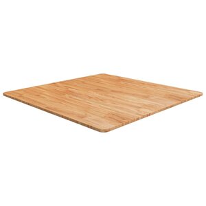 vidaXL Dessus de table carré Marron clair90x90x1 5cm Bois chêne traité