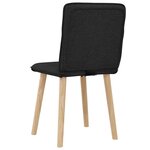 vidaXL Chaises à manger lot de 2 noir tissu