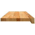 vidaXL Marches d'escalier 12 Pièces marron clair 70x25x2 cm chêne massif