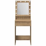 vidaXL Coiffeuse chêne artisanal 50 x 41 x 135 cm Bois d'ingénierie