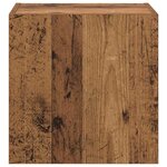 vidaXL Meuble TV mural Bois Ancien 40 5x30x40cm Bois d'ingénierie