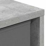 vidaXL Buffet Gris béton 49 5 x 22 x 47 cm