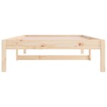 vidaXL Lit de jour sans matelas 90x200 cm bois de pin massif