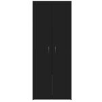 vidaXL Armoire de classement noir 60x32x153 cm bois d'ingénierie