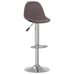 vidaXL Tabourets de bar lot de 2 taupe tissu