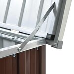 vidaXL Boîte de rangement de jardin Marron 171x99x93 cm