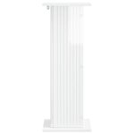 vidaXL Support de Plante Blanc brillant 30 5 x 30 x 80 5 cm