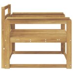 vidaXL Sofa de milieu extérieur Bois d'Acacia Massif Blanc