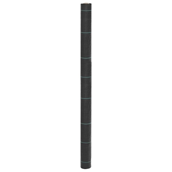 vidaXL Membrane anti-mauvaises herbes noir 1 5x25 m PP