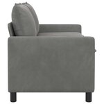 vidaXL Canapé Gris foncé 156 x 81 x 87 5 cm Velours