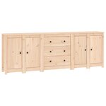 vidaXL Buffet 230x35x80 cm Bois massif de pin
