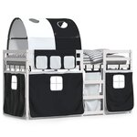 vidaXL Lit superposé sans matelas 90x200 cm bois de pin massif