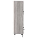 vidaXL Buffet haut sonoma gris 69 5x31x115 cm bois d'ingénierie
