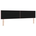 vidaXL Tête de lit Montage mural Géométrique Rose 200 cm Velours