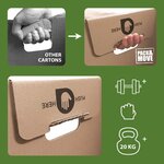 Pack and Move - Lot de 30 cartons déménagement livres avec poignées + 1 adhésif GRATUIT