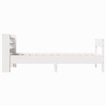 vidaXL Cadre de lit sans matelas blanc 90x190 cm bois de pin massif