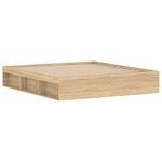 vidaXL Cadre de lit chêne Sonoma 180x200 cm super king