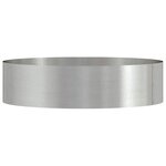 vidaXL Pots de jardin 5 Pièces Argent 80 x 80 x 20 cm Acier inoxydable