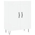 vidaXL Buffet haut Blanc 69 5x34x180 cm Bois d'ingénierie