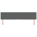 vidaXL Tête de Lit Design Lignes Gris Foncé 100 cm Tissu