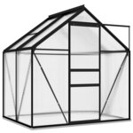 vidaXL Serre Anthracite Aluminium 2 47 m²