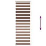 vidaXL Store zèbre marron 70x200 cm largeur du tissu 65 9 cm polyester