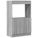 vidaXL Buffet haut sonoma gris 63x33x100 cm bois d'ingénierie
