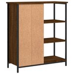vidaXL Buffet chêne marron 70x30x80 cm bois d'ingénierie