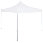 vidaXL Tente réception pliable professionnelle 2x2 m Acier Blanc