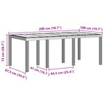 vidaXL Ensemble de salle à manger jardin 7 pièces blanc poly rotin