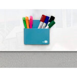 Liderpapel pot a crayons plastique magnetique - 12.5x7.5x4cm - bleu