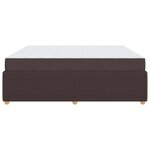 vidaXL Cadre de lit Autre Marron foncé 180 x 200 cm tissu