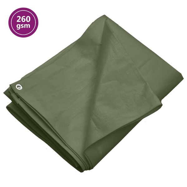 vidaXL Bâche 260 g/m² 4x8 m Vert PEHD