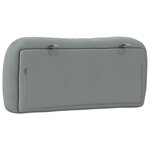 vidaXL Coussin de tête de lit Hvar gris clair 80 cm tissu