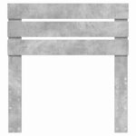 vidaXL Tête de lit Gris béton 100 cm Bois d'ingénierie