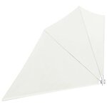 vidaXL Auvent latéral pliable de balcon Crème 160 x 240 cm