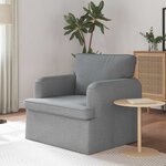 vidaXL Canapé Gris clair 84 x 80 x 85 cm tissu
