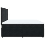 vidaXL Sommier à lattes de lit et matelas Noir 200x200 cm Velours