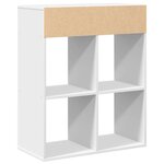 vidaXL Bibliothèque blanc 66x31x80 cm bois d'ingénierie