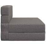 vidaXL Canapé-lit pliable Gris clair 100 x 80 x 60 cm Tissu