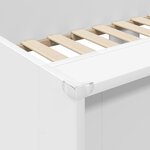 vidaXL Lit Superposé pour Enfants Blanc 75 x 190 cm Bois d'ingénierie