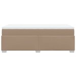 vidaXL Sommier à lattes de lit avec matelas Cappuccino 100x200 cm
