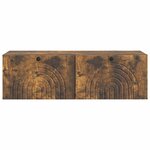 vidaXL Meuble TV mural Chêne fumé 99 x 41 x 30 cm Bois d'ingénierie